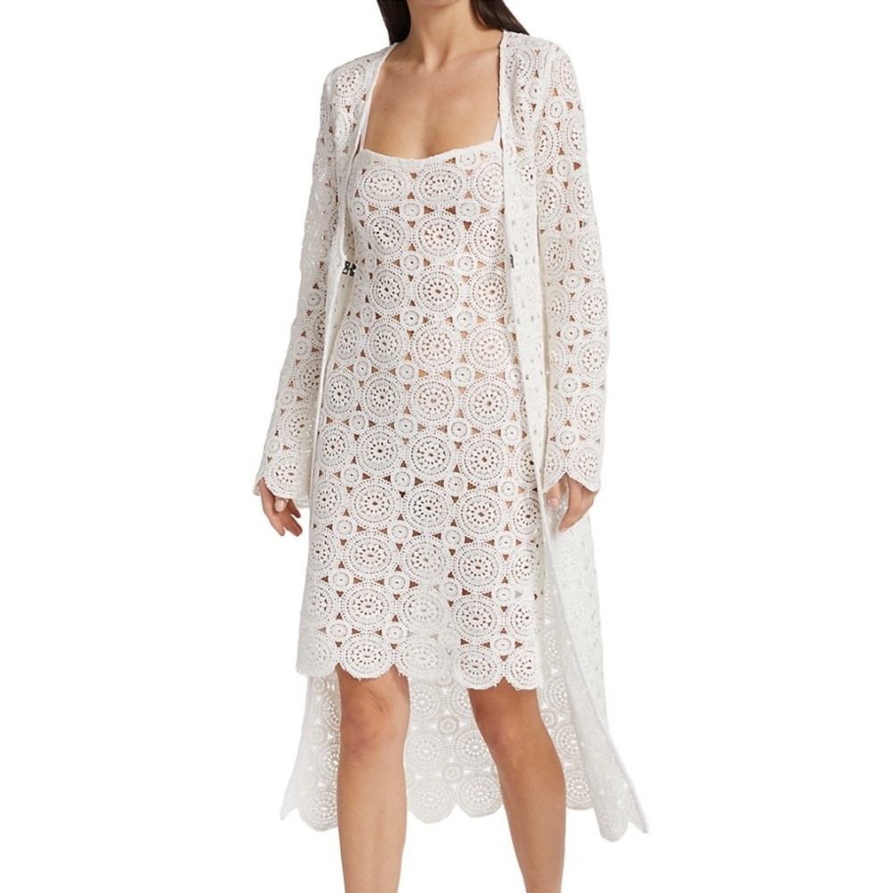ROTATE Birger Christensen Silke Cotton Slip Dress